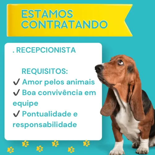 Vaga de emprego para um petshop  