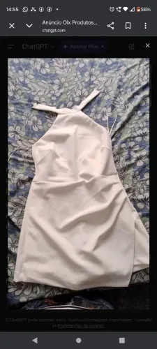 Vestido Branco short saia