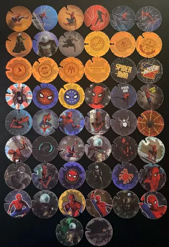 COLEÇÃO COMPLETA 50 TAZOS SPIDER-MAN - LEJOS DE CASA