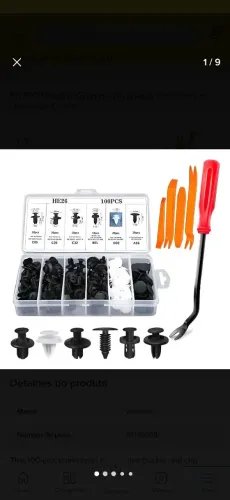 Kit Presilhas Grampo Parabarro Parachoque Universal Carro