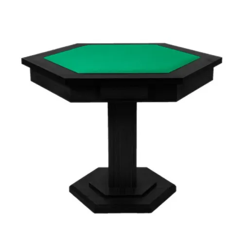 Mesa de Carteado Sextavado com 2 Gavetas