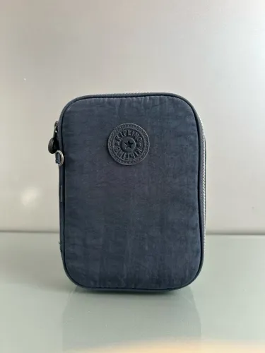 Estojo Kipling Grande Azul Escuro Original