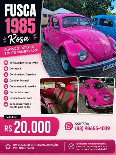 Volkswagen Fusca 1600 1985