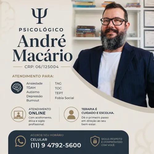 Psicólogo atendimento online.