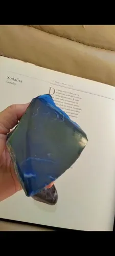 Escultura pedra azul Sodalita 970g top