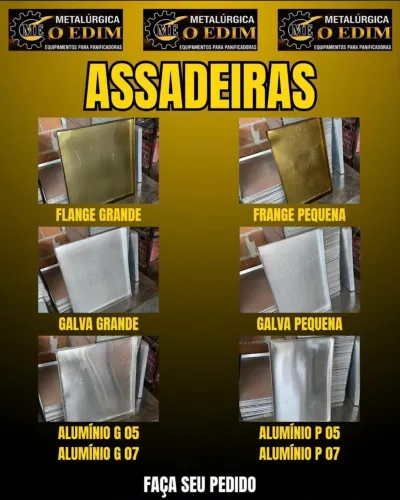 Tudo em alumínio,flange e Galvão para sua padaria 