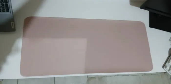 [NOVO] Mousepad rosa bege de couro