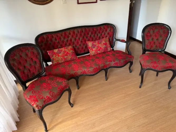 SOFA COM 2 CADEIRA, ANTIGUIDADE