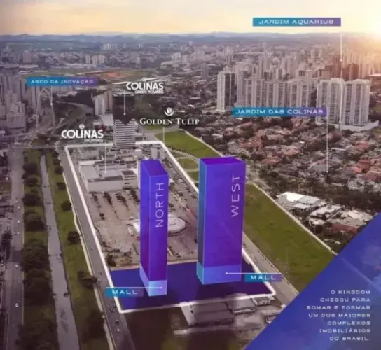 Kingdom Towers no Jardim das Colinas | 63m² | Pronta entrega ao lado do Colinas Shopping