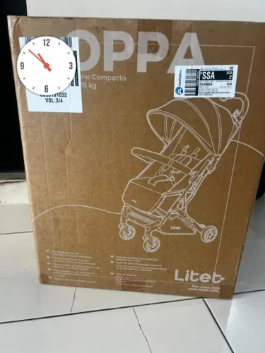 Carrinho compacto  Oppa Litet Cinza - Novo/Lacrado