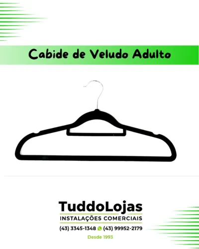 Cabide de Veludo Adulto