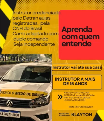 Instrutor autonomo credenciado pelo Detran 