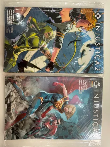 Injustiça Vol.2 + Vol.3 - Panini Capa Dura - preservados no plástico 