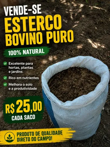 Vendo esterco bovino 
