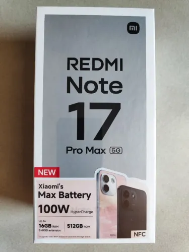 Redmi Note 17 Pro Max 5G de 512gb e 8gb ram Xiaomi global, novo, lacrado.