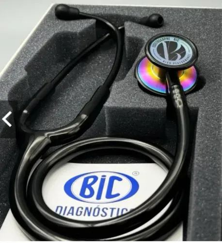 Estetoscópio bic adulto e pediátrico zero nunca foi usado