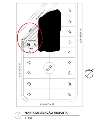 Lote de ESQUINA - 505 Sul