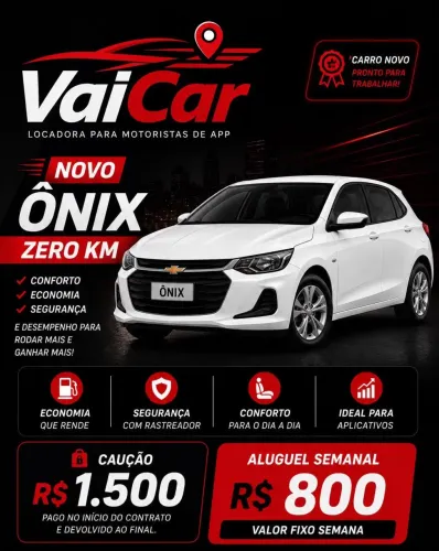 Alugue Veículos 0 Km sem burocracia!