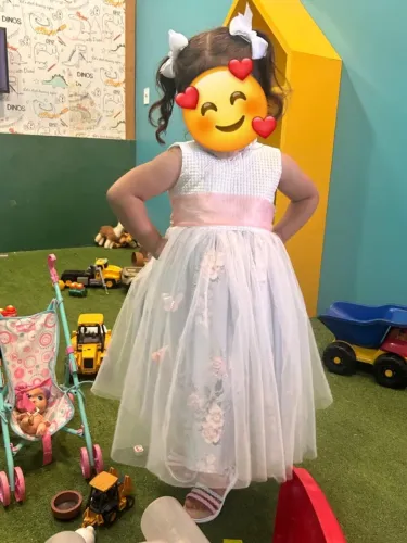 Vestido Branco Dama de Honra/Batizado infantil