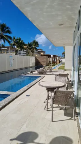 ALUGUEL 2/4 sendo 1 suíte, nascente e pé na areia em Stella Maris