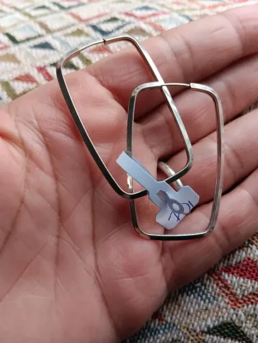 Argola em prata