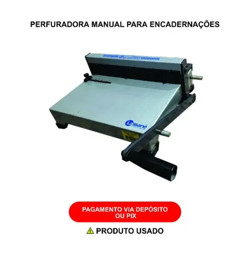 Perfuradora manual para encadernações
