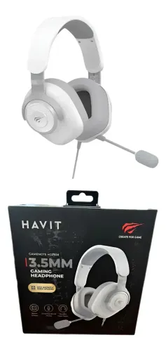 Headset Gamer Havit H2230D, P3, Drivers de 50mm, Microfone Destacável, Branco, H2230D-WHT