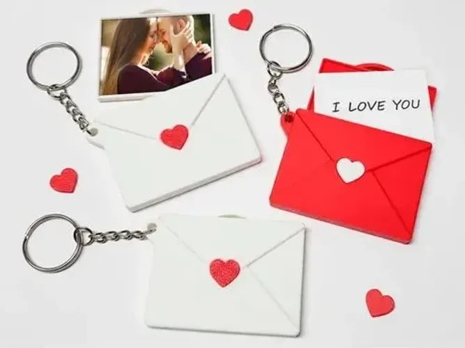 Chaveiro envelope com foto