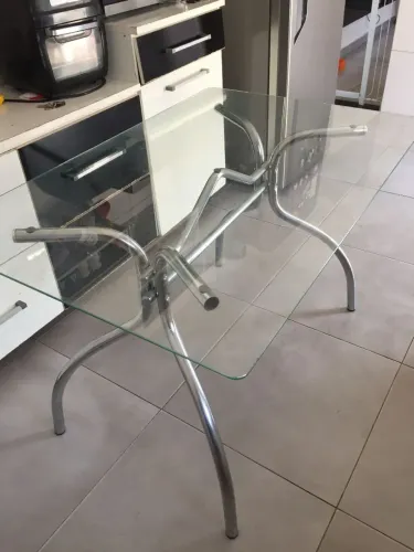 Mesa de vidro 120x80