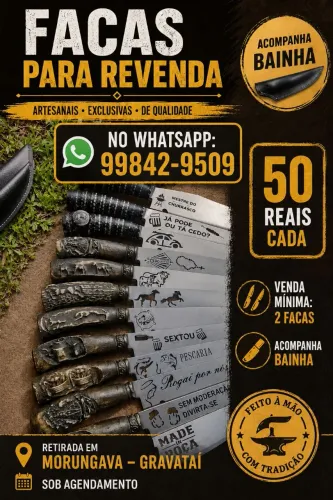 Facas 50 cada apartir 2 faca