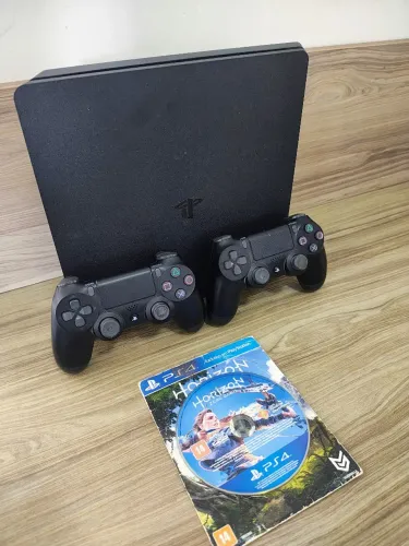 PS4 Slim 1 TB Com Garantia - Vendo Troco
