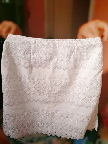 Saia Branca Bordada Nunca Usada Tamanho G Saida de Praia