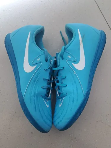 Chuteira Nike Futsal Azul Masculina Tamanho 40 - Ótimo Estado
