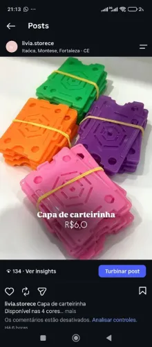 Capa protetora de carteirinha