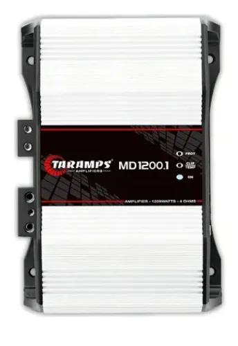 Módulo Taramps Md 1200.1 1200wrms 4 Ohms Amplificador Som Branco