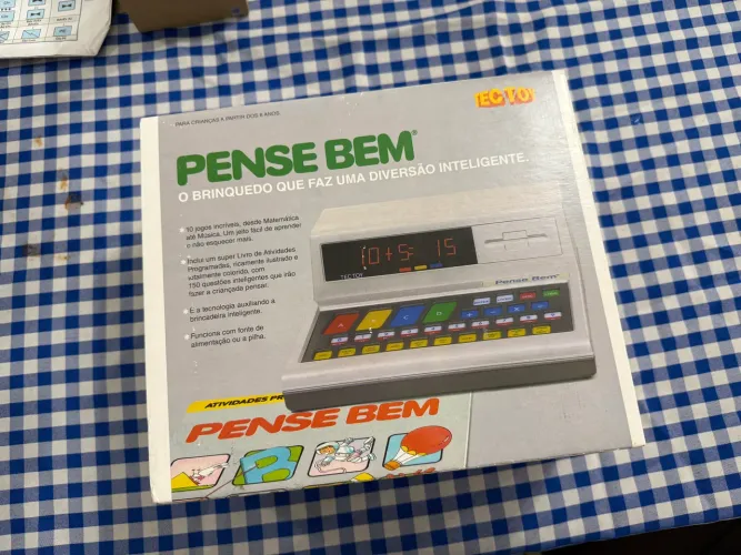 Computador brinquedo anos 80 pense bem tectoy lacrado na caixa