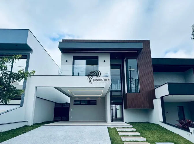 CASA À VENDA em Condomínio com 3 suítes e piscina - Bairro Eloy Chaves - Jundiaí - SP