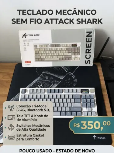 Teclado mecânico sem fio