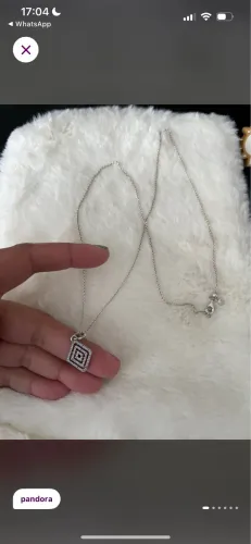 Colar e pingente Pandora original linha radiantes 