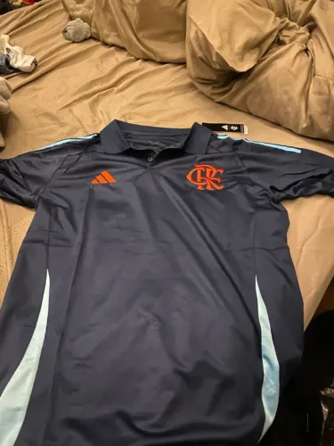 camisa polo adidas flamengo azul marinho 