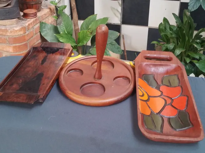 Decoração rústica de madeira 