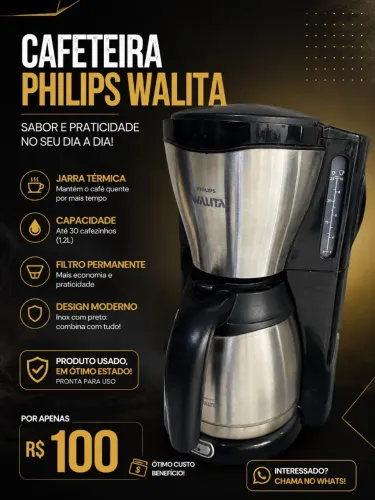 ? Cafeteira Philips Walita com jarra térmica