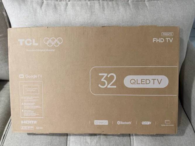 TV TCL 32 QLED Google TV NOVA E LACRADA