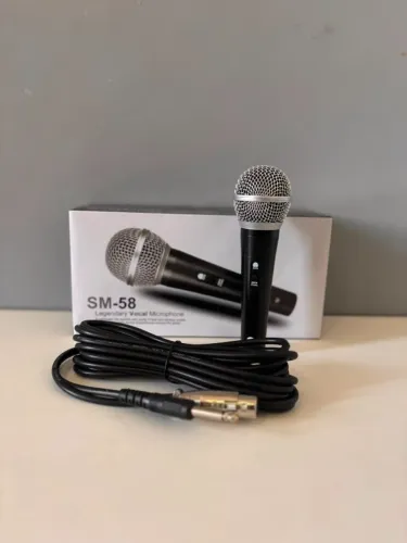 MICROFONE COM FIO - ENTREGAMOS