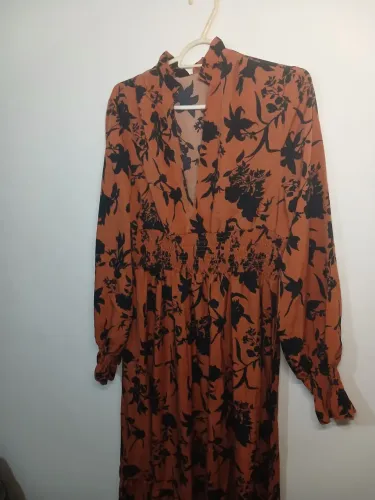 Vestido SHEIN Terracota Florido