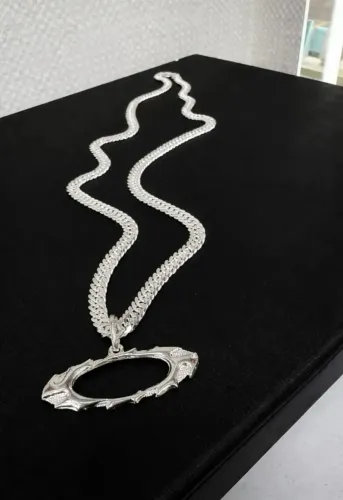 Cordão de prata para HOJEEE + pingente