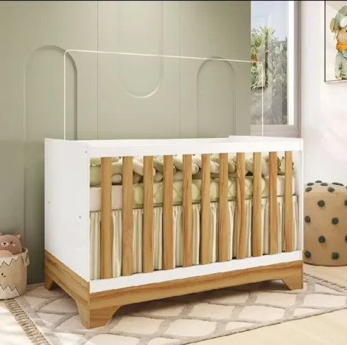 Berço Mini cama 3 em 1 Americano novíssimo com colchão