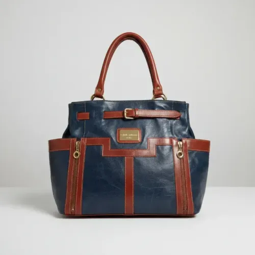 bolsa de ombro em couro legítimo rafaela guimarães
