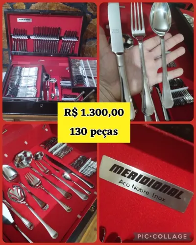 Faqueiro INOX Vintage a venda - 130 peças