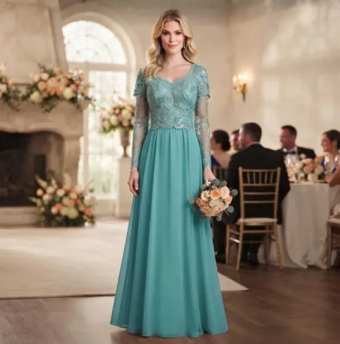 Vestido de Casamento Madrinha tamanho P Tiffany verde água